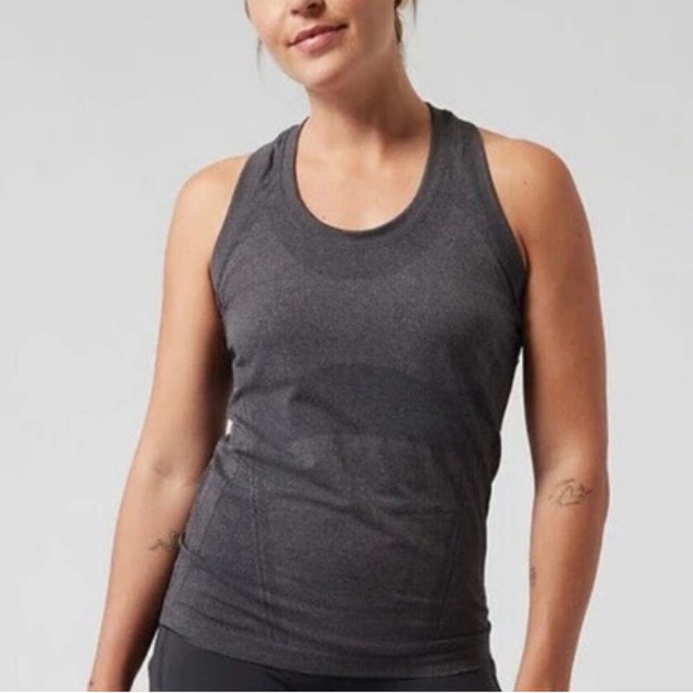 Athleta Switchback Tank Top in Heathered Gray